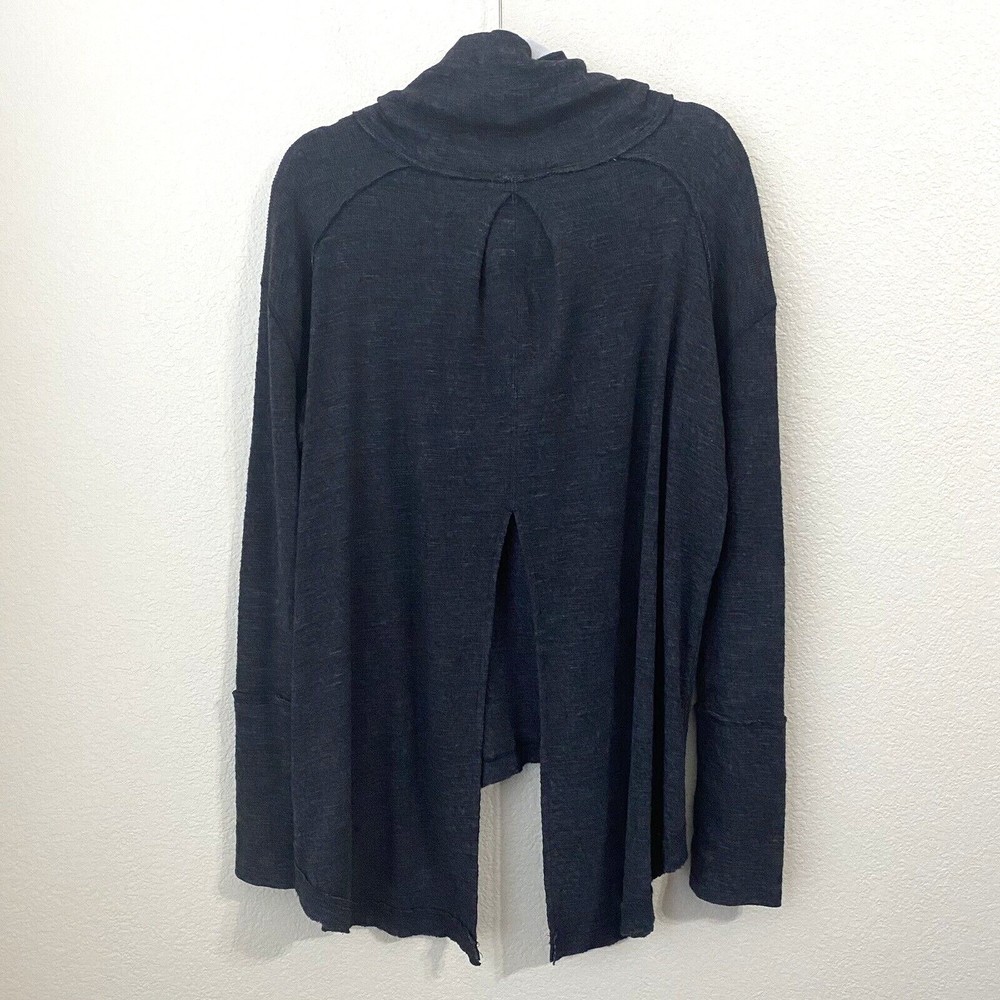Free People We the Free Womens Sweater Large Split Back Cowl Neck OB536113 - Picture 3 of 10